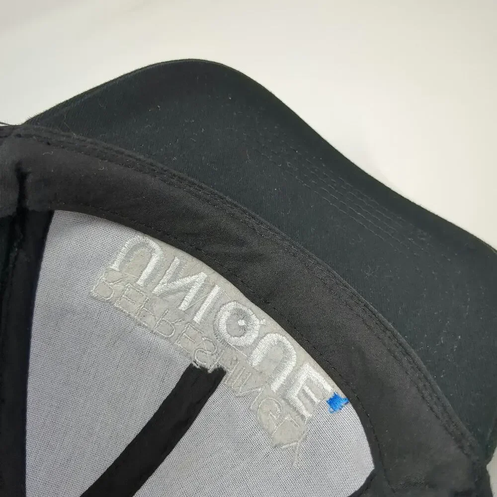 Snapback Hat Black One Size Refreshingly Unique Elizabeth NJ City Promo Logo